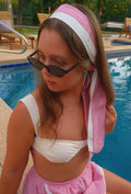 Far Out Headband in Cherry Red Gingham