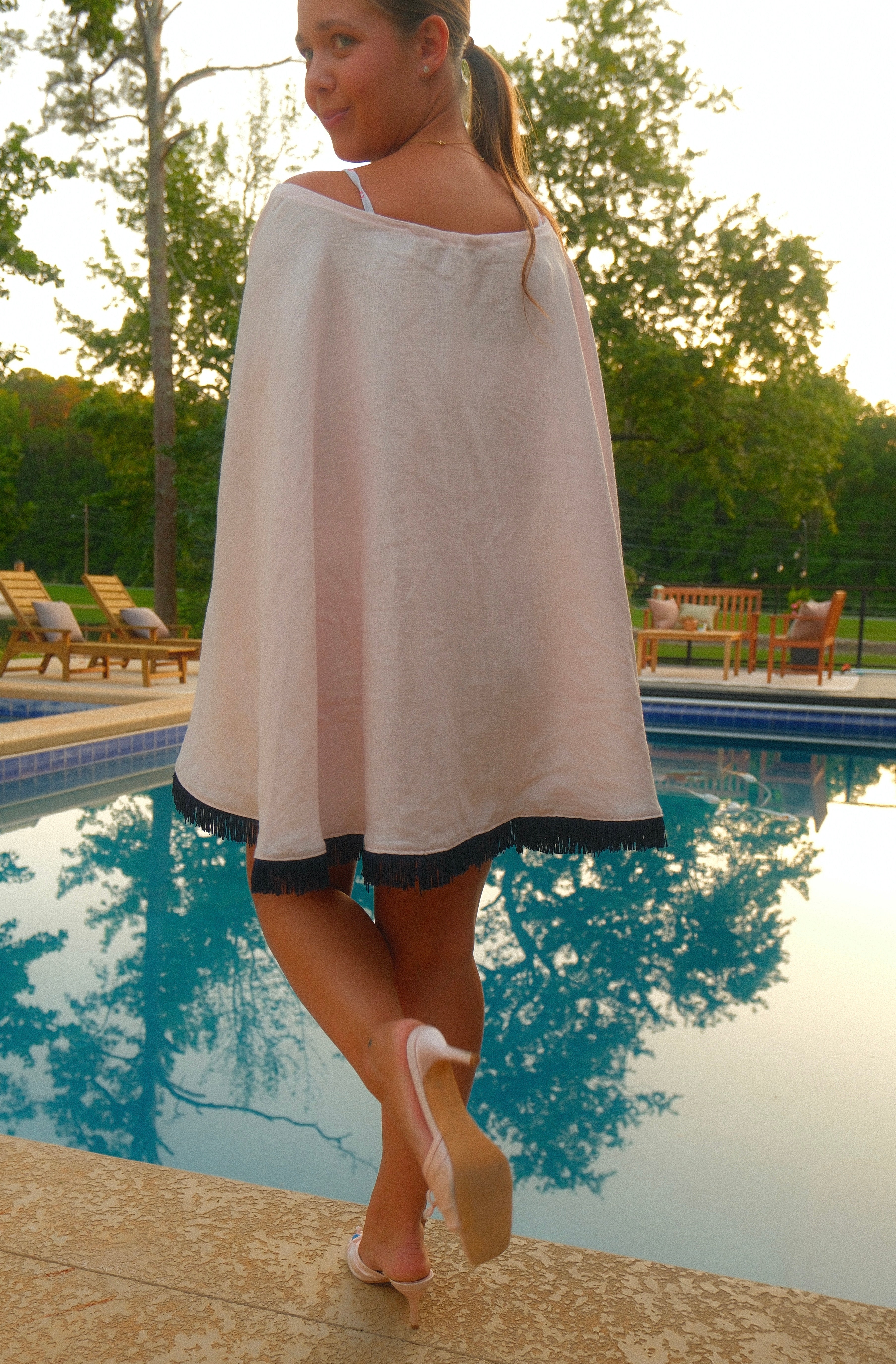 Cool Auntie Poolside Cape in Blush Pink