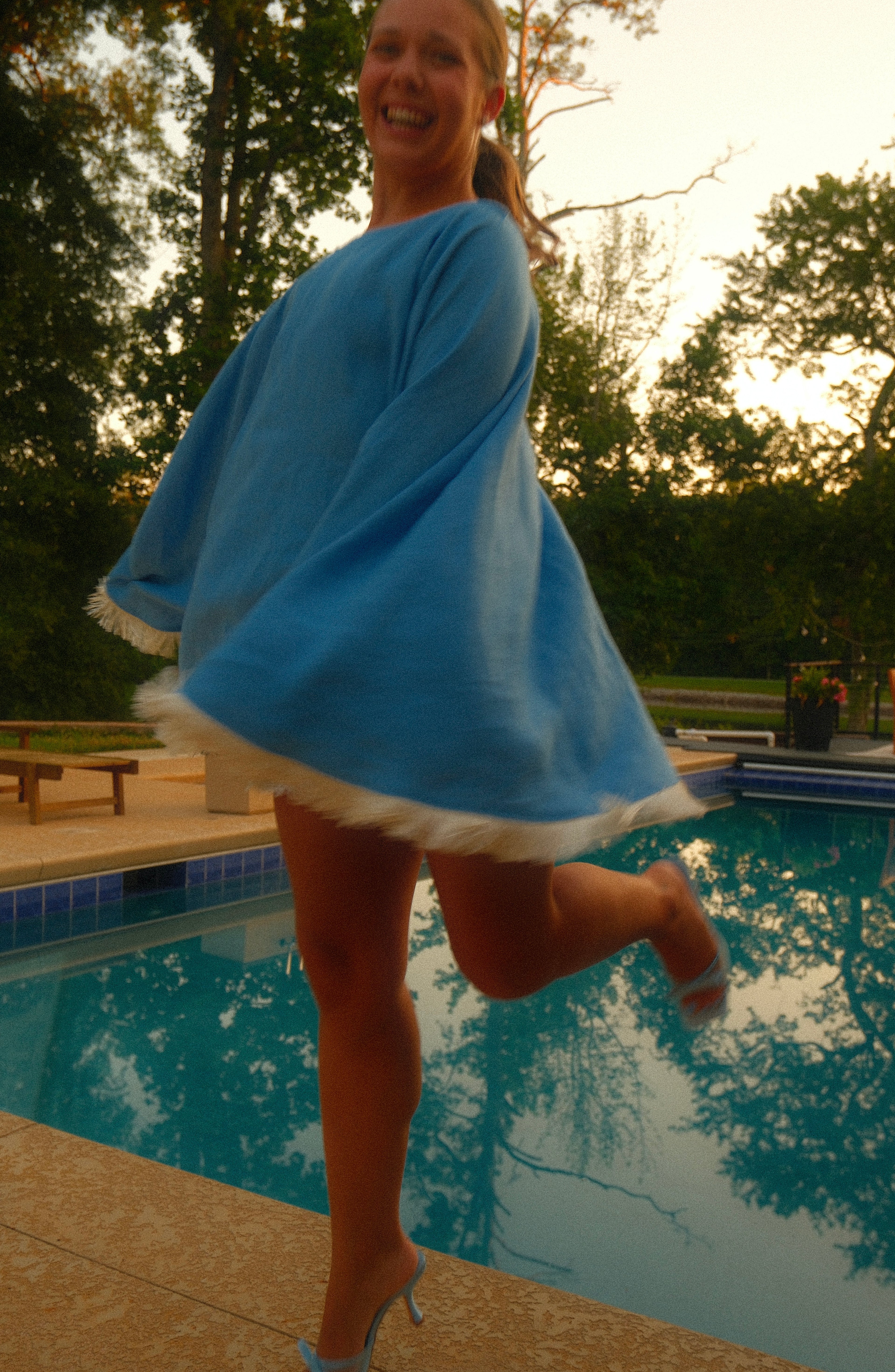 Cool Auntie Poolside Cape in Provence Blue