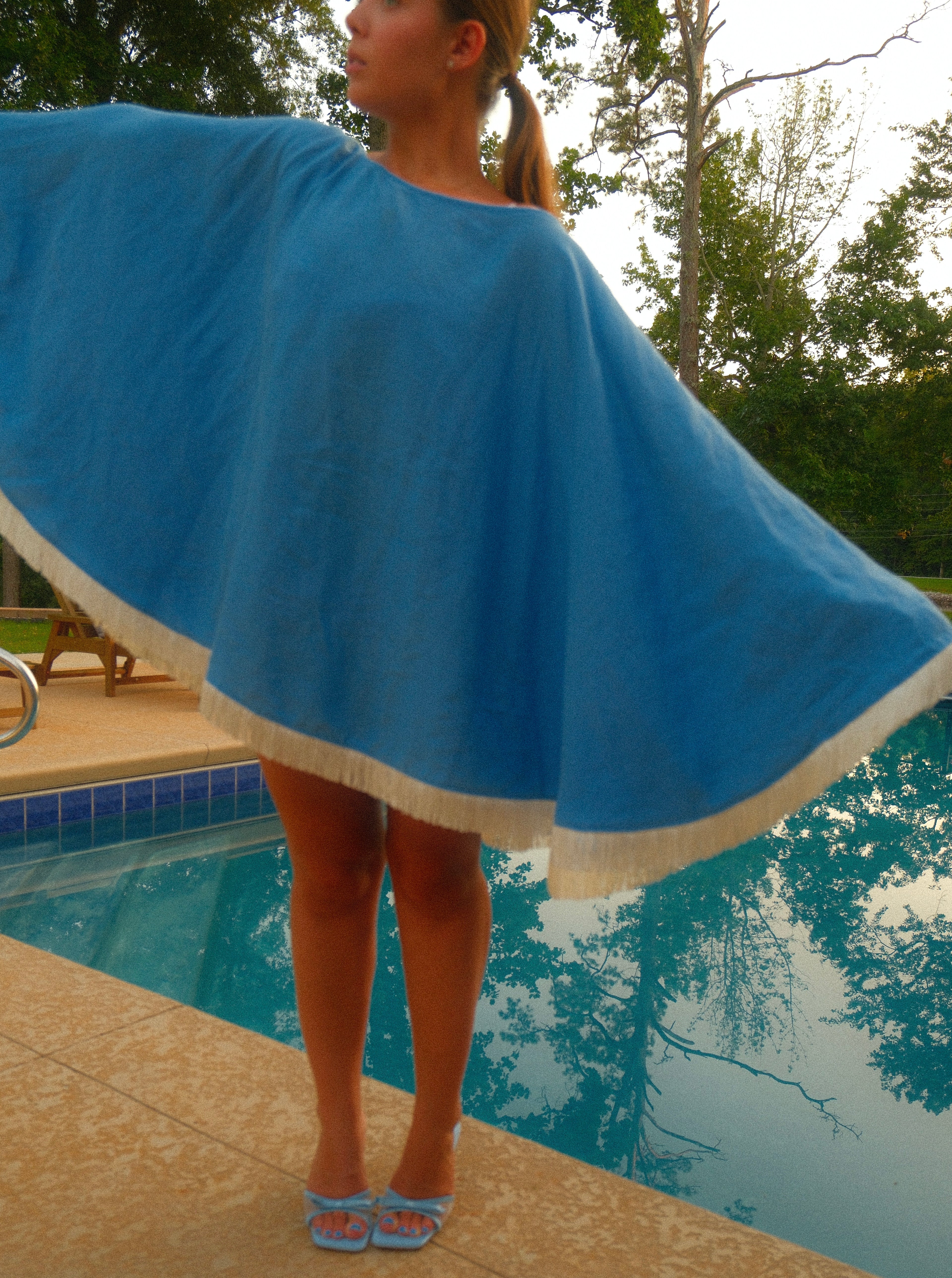 Cool Auntie Poolside Cape in Provence Blue