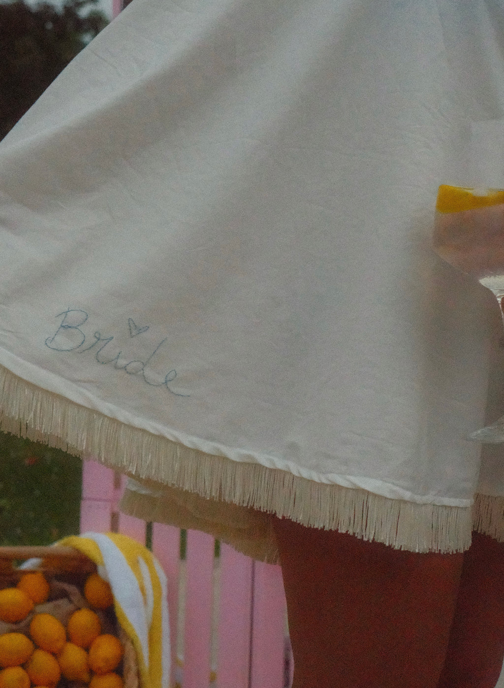 Bridal Poolside Cape in Ivory